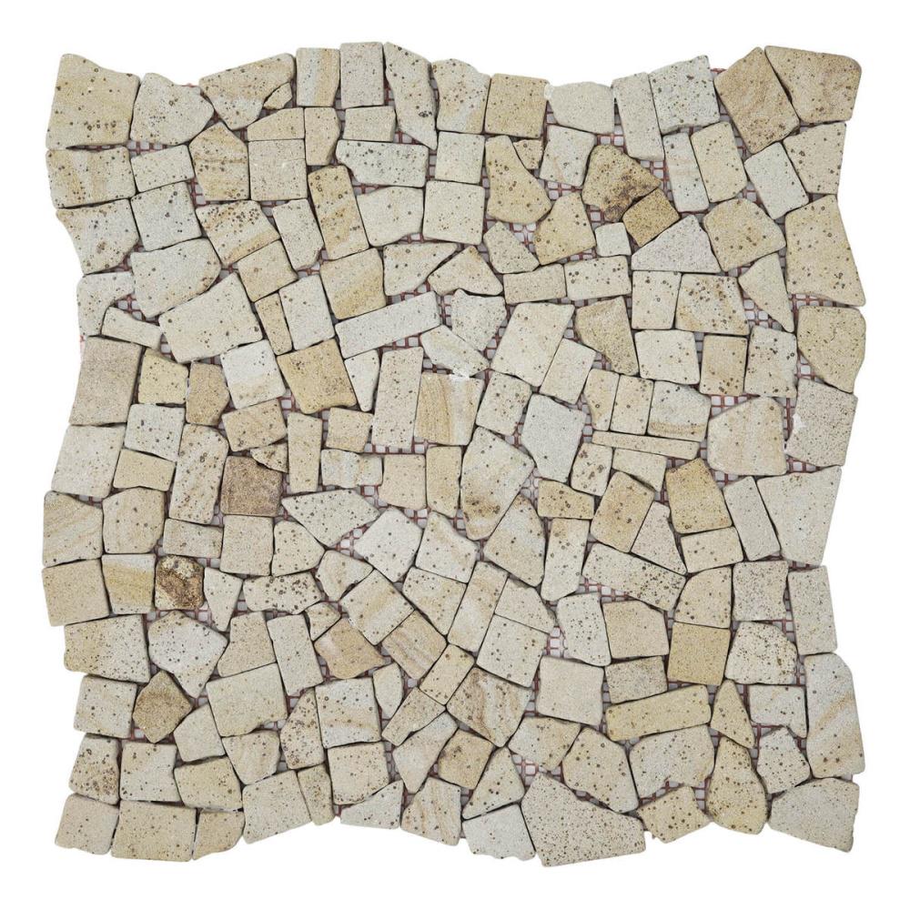 Мозаика каменная KrimArt МКР-ХСВ Песчаник Голд 305x305x6 мм Бежевый (004128)