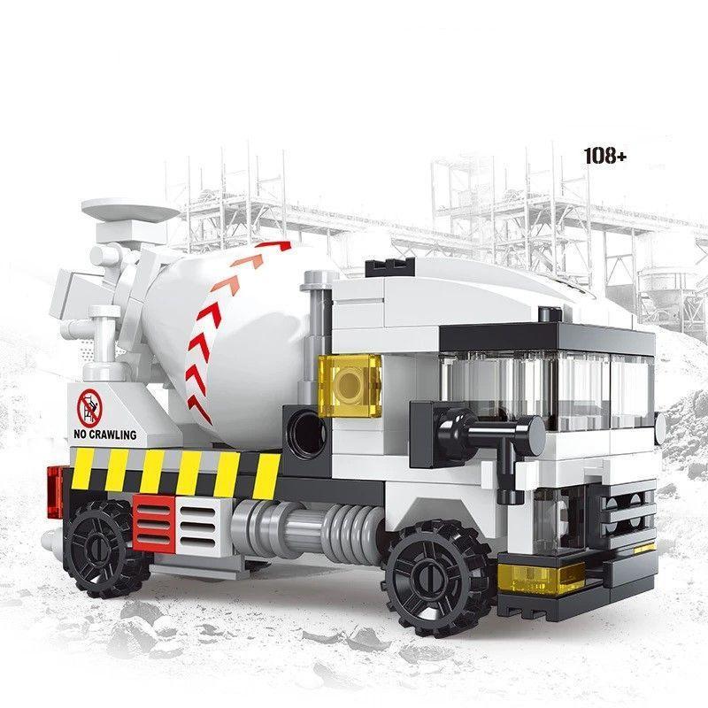 Конструктор бетономішалка 108 деталей Білий (227) - фото 4