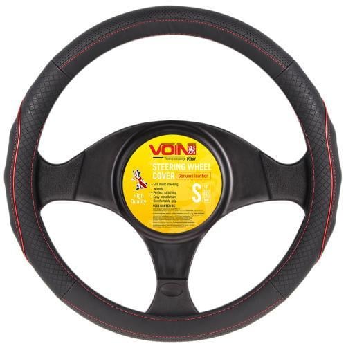 Чехол для руля VLOD-L282 BK RD S БО перфорированная кожа Черно-красный (2278457105)
