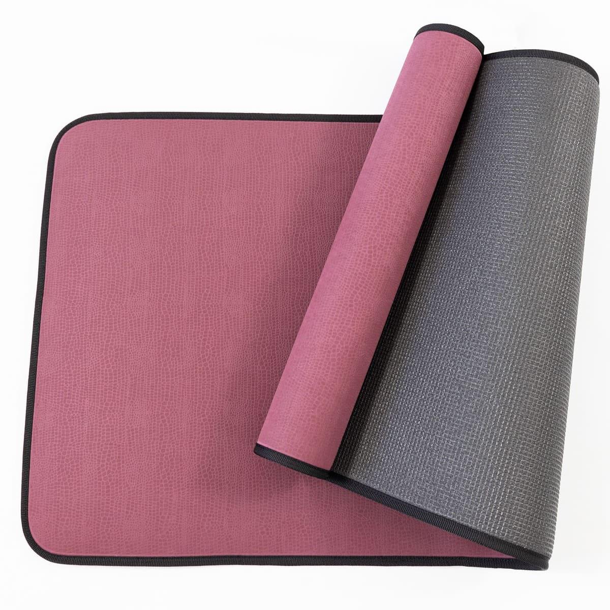 Килимок для йоги та фітнесу OSPORT Yoga Pro+ EVA двошаровий 8 мм Бордово-чорний (OF-0275) - фото 2 Килимок для йоги та фітнесу OSPORT Yoga Pro+ EVA двошаровий 8 мм Бордово-чорний (OF-0275) - фото 2