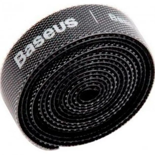 Лента липучка для кабеля BASEUS Colorful Circle Velcro strap 05m ACMGT-А01 Black
