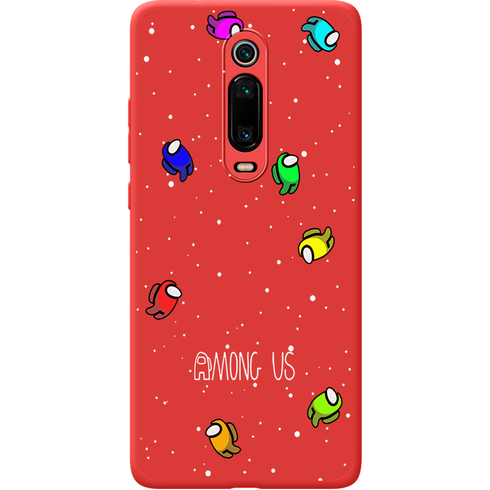 Чехол BoxFace Xiaomi Mi 9T / Mi 9T Pro Among Us Invisible Красный силикон (37376-bk76-43048)