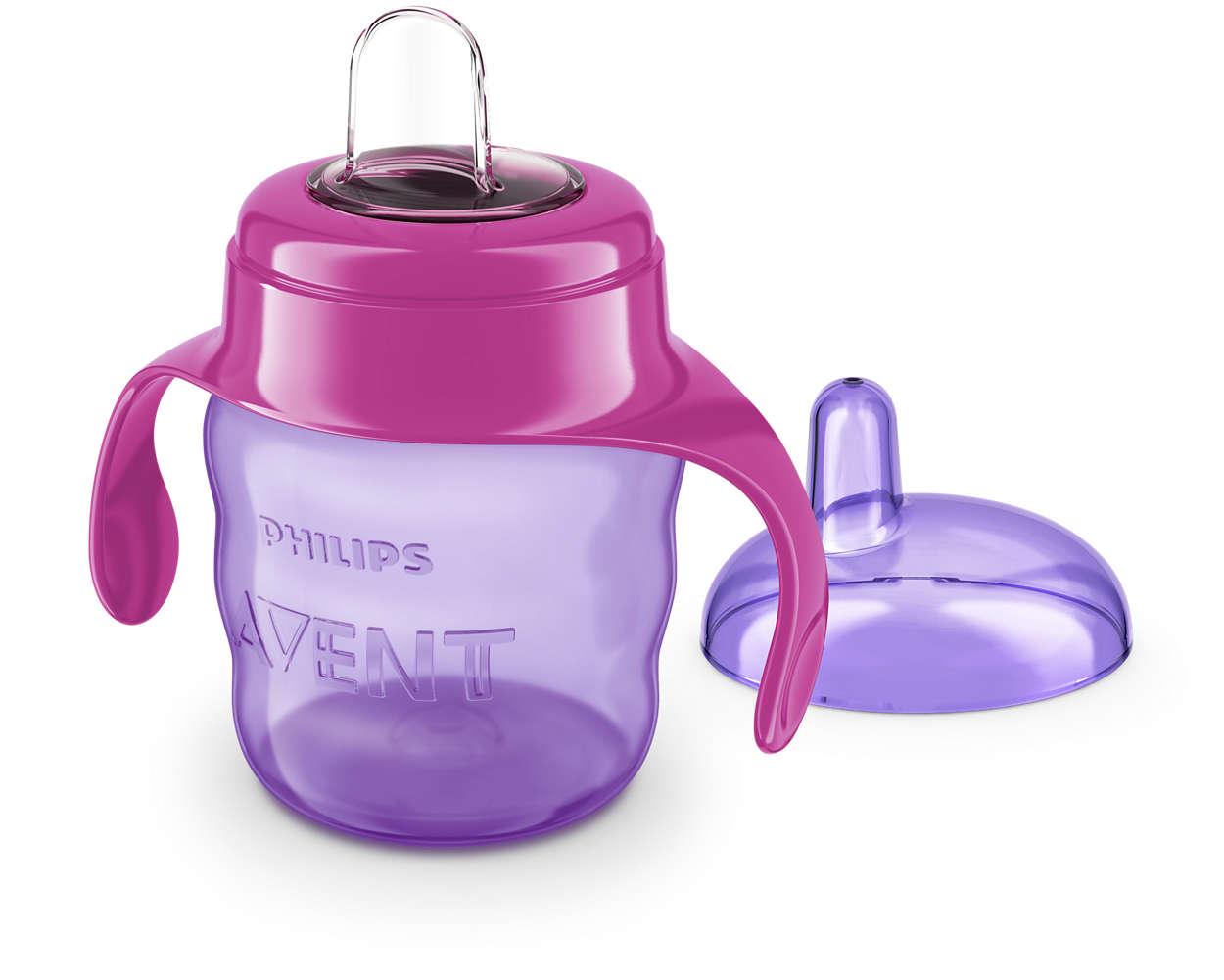 Поильник детский Philips Avent с мягким носиком 200 мл Розовый (SCF551/03) - фото 2