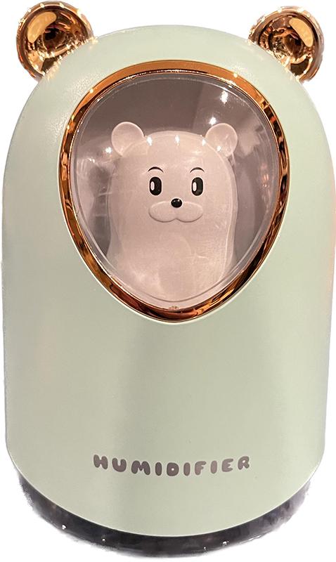 Зволожувач повітря Humidifier bear з підсвічуванням Зелений (8023)