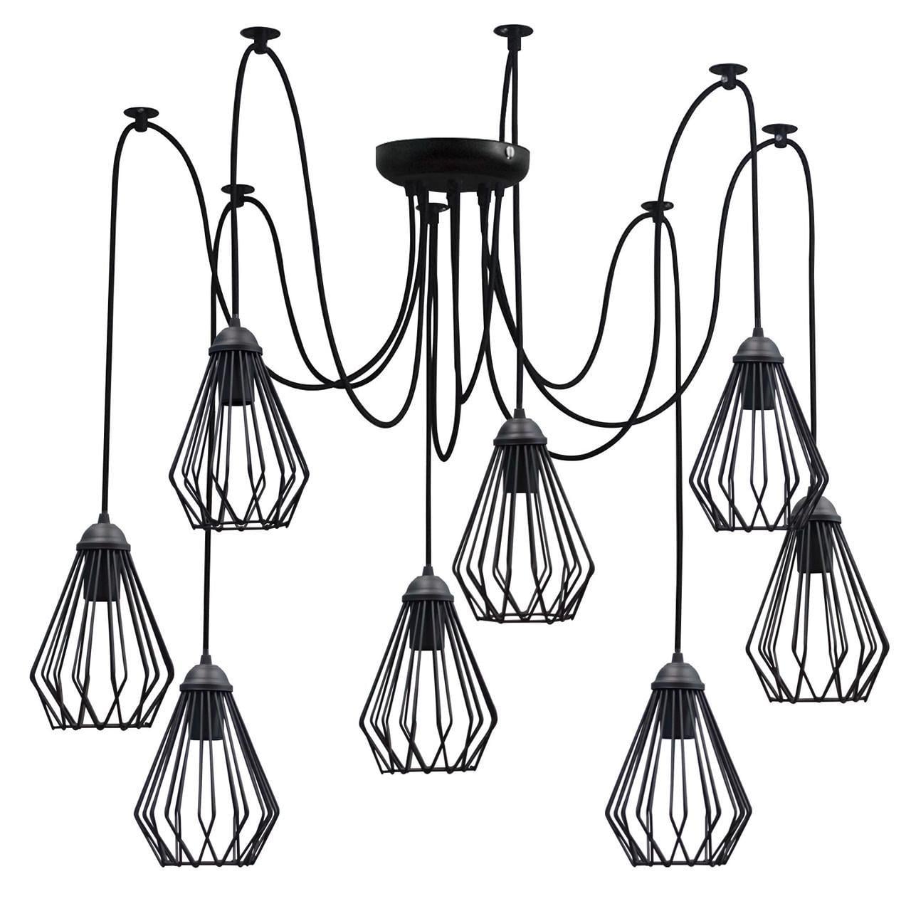 Люстра MSK ELECTRIC Silvia паук 8 плафонов (NL 05371-8)