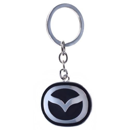 Брелок металлический на цепочке Mazda CN односторонний (00000031652)