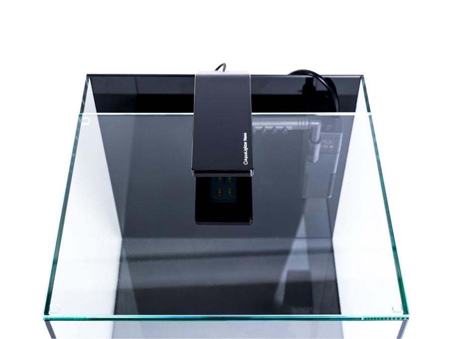 Набор аквариумных наборов AquaLighter Cube с черной задней стенкой стекло 4 мм 20 л27х27х27 см Black (7147)