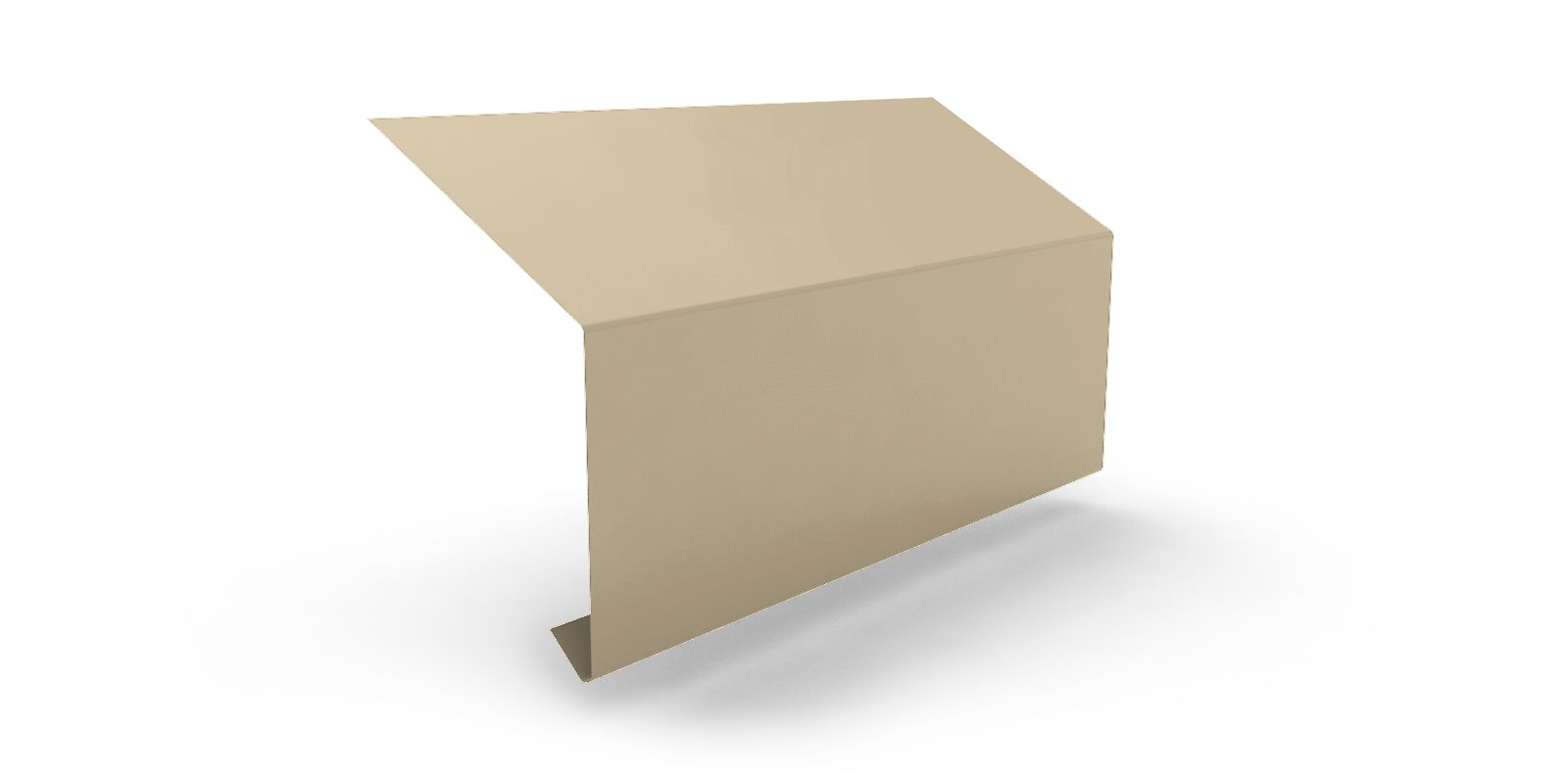 Карнизна планка широка 2 м RAL 1015 - фото 1 Карнизна планка широка 2 м RAL 1015 - фото 1