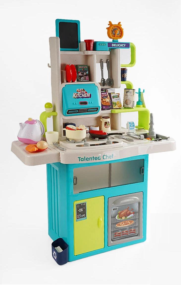 Кухня детская Home Chef 115 элементов/звук Blue (158761) Кухня детская Home Chef 115 элементов/звук Blue (158761)