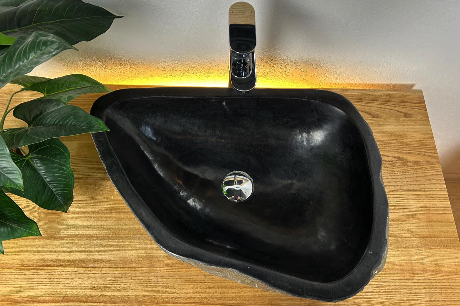 Раковина для ванной комнаты Сунда каменная накладная (24985229)