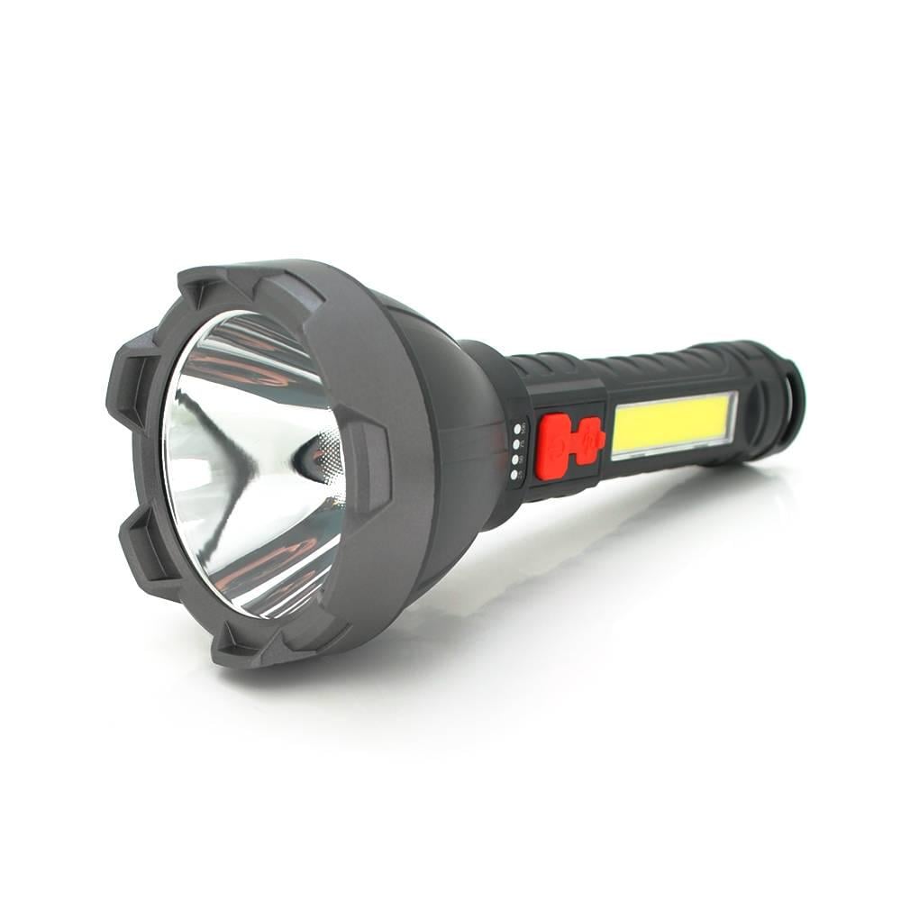 Ліхтар ручний LANTERNA ZJ-05 1W Led CreeXPE/COB 3/1 режим вбудований акумулятор корпус міцний пластмас індикатор USB кабель IP40 190х83х34 мм (29438)