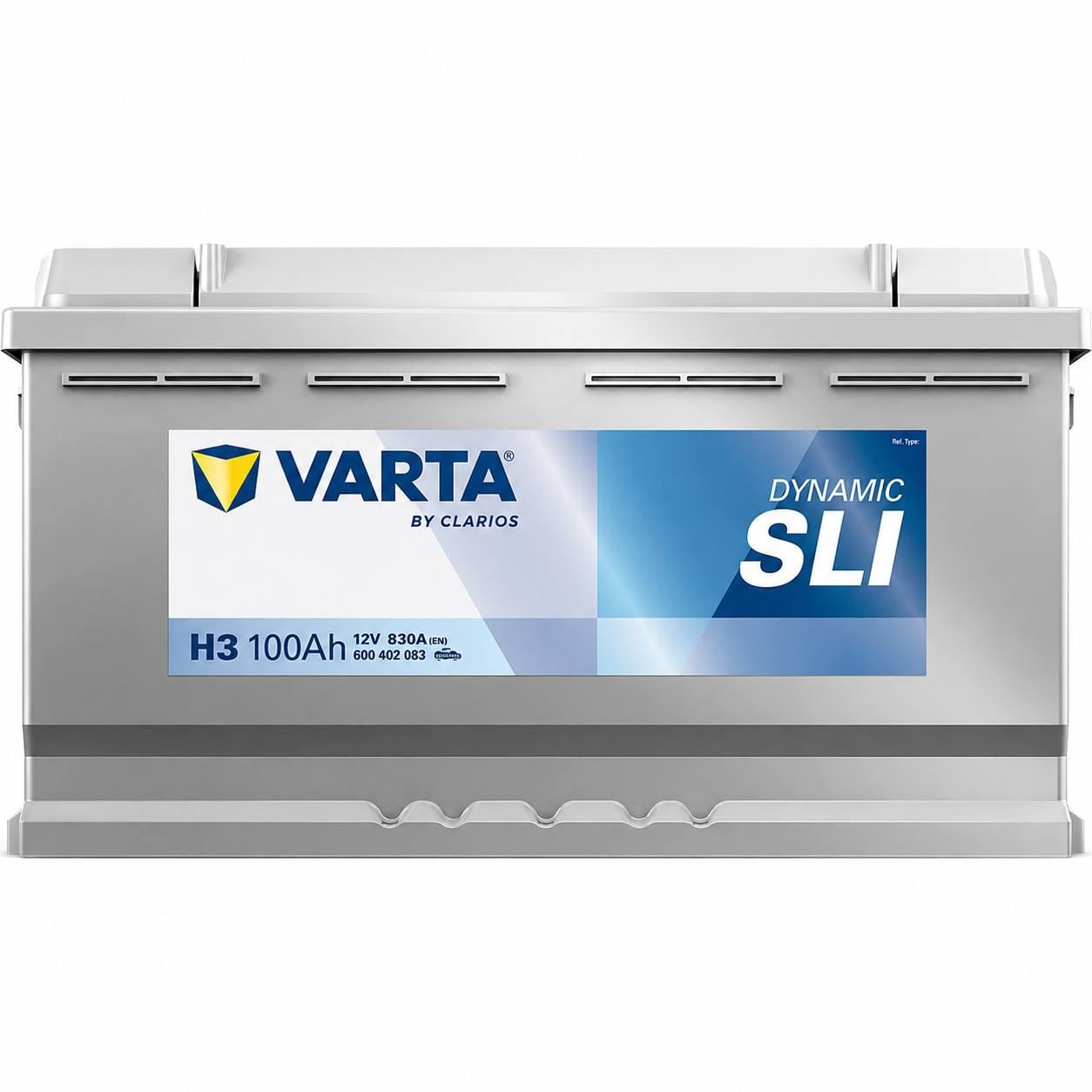 Акумулятор автомобільний Varta H3 100 Ah 830A R+ 12V (3140060782)