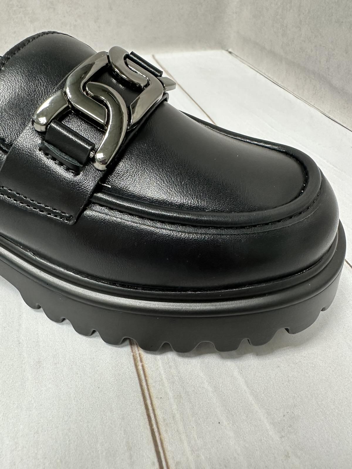 Туфли лоферы детские на платформе Paliament для девочки р. 35 Черный (11641137) - фото 2