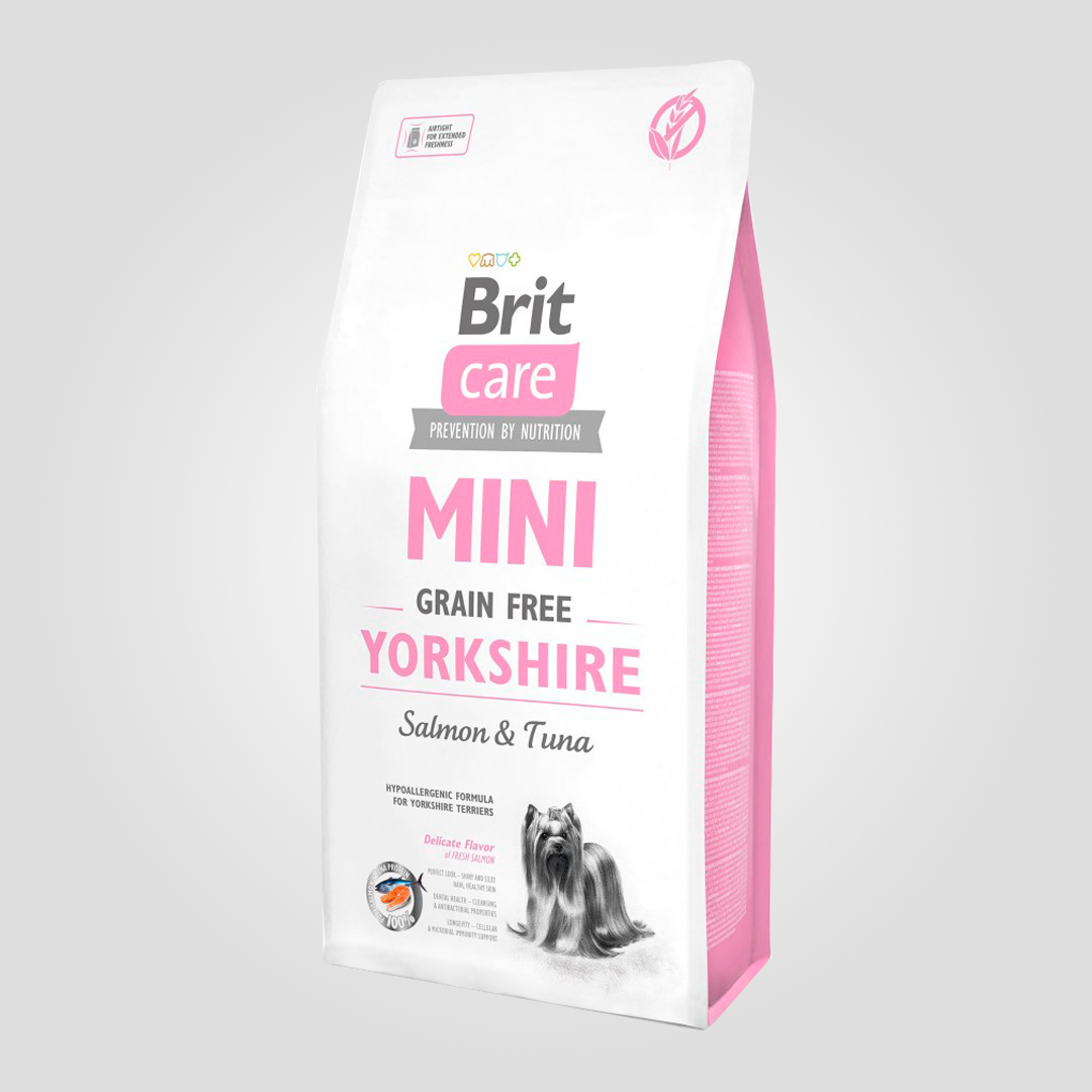 Корм сухой Brit Care GF Mini Yorkshire для йоркширских терьеров с лососем и тунцем 7 кг (20504602)
