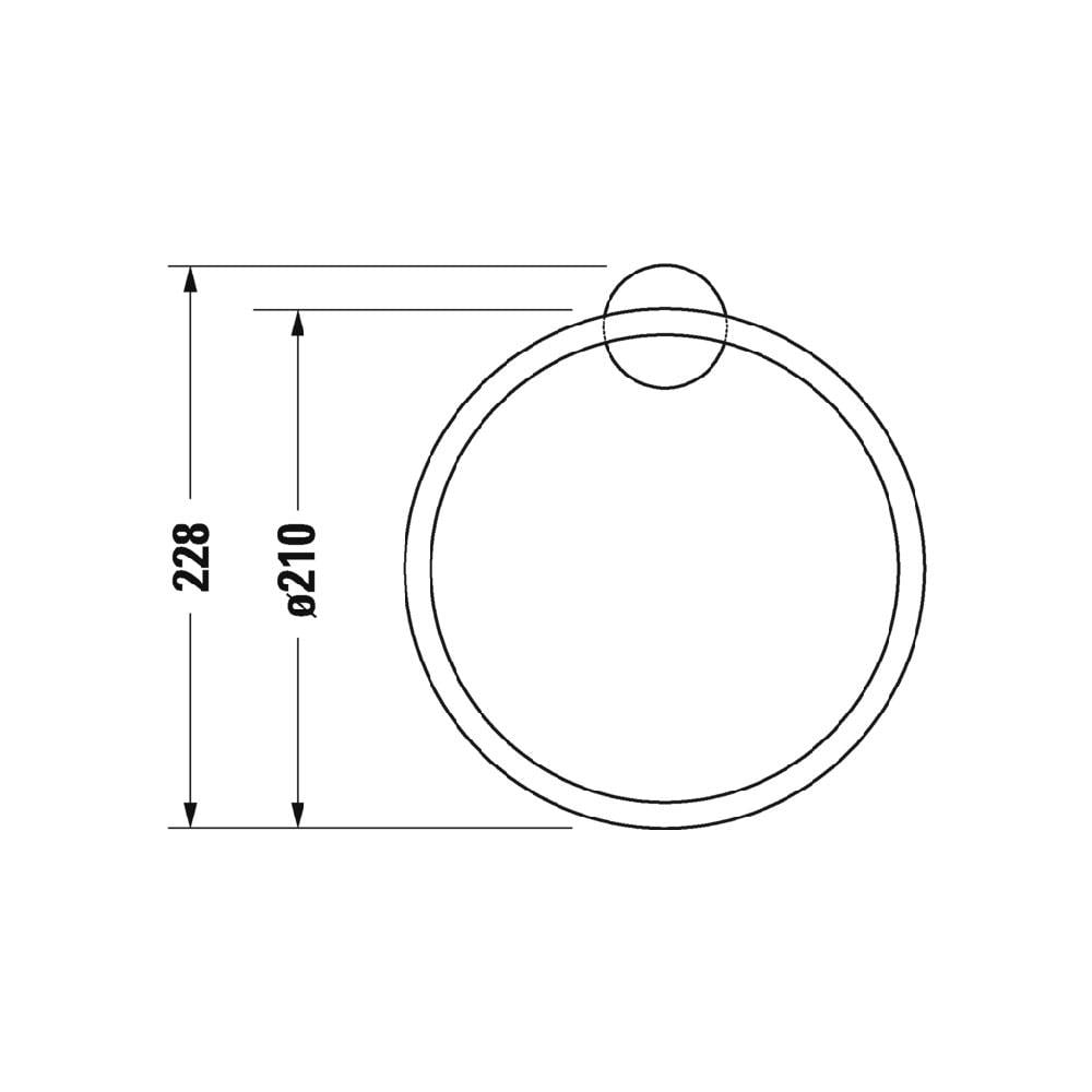 Тримач-кільце для рушників DURAVIT Starck T 0099471000 Хром (144621) - фото 2