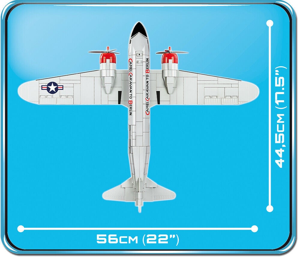 Конструктор Cobi Холодная Война Самолет C-47 Дакота Скайтрэйн 540 деталей (COBI-5702)