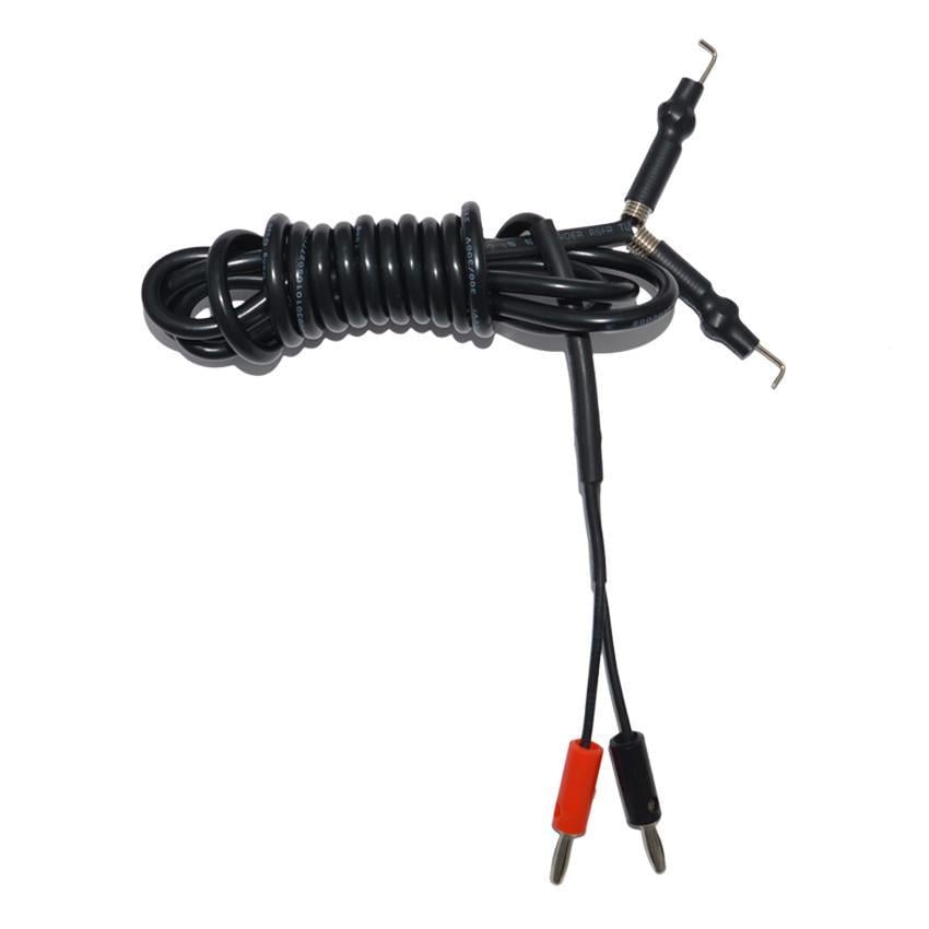 Клипкорд для тату машинки с двойным разъемом Черный