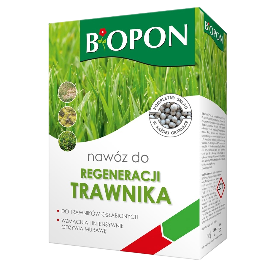 Удобрение ганулированное Biopon для восстановления газона 3 кг (R50140)