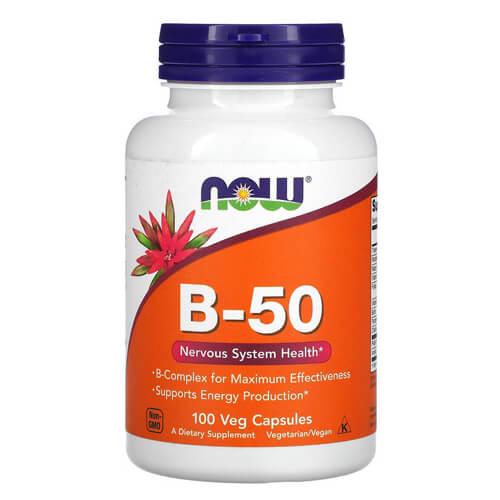 Комплекс витаминов группы B NOW B-50 100 Veg Capsules (NOW-00420) Комплекс витаминов группы B NOW B-50 100 Veg Capsules (NOW-00420)