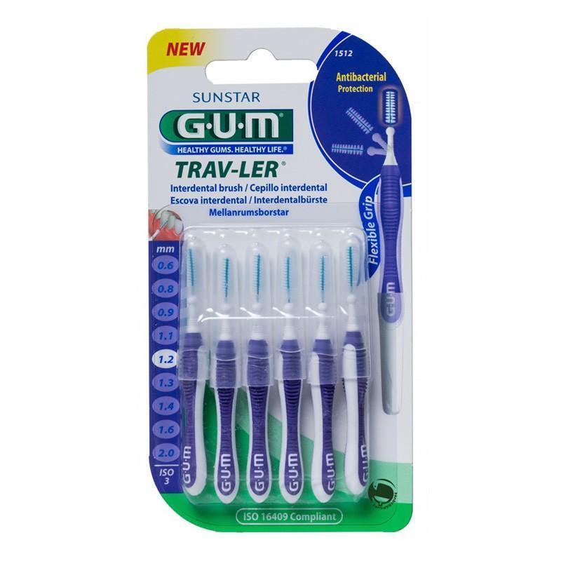 Межзубные щетки GUM Trav-Ler 1,2 мм