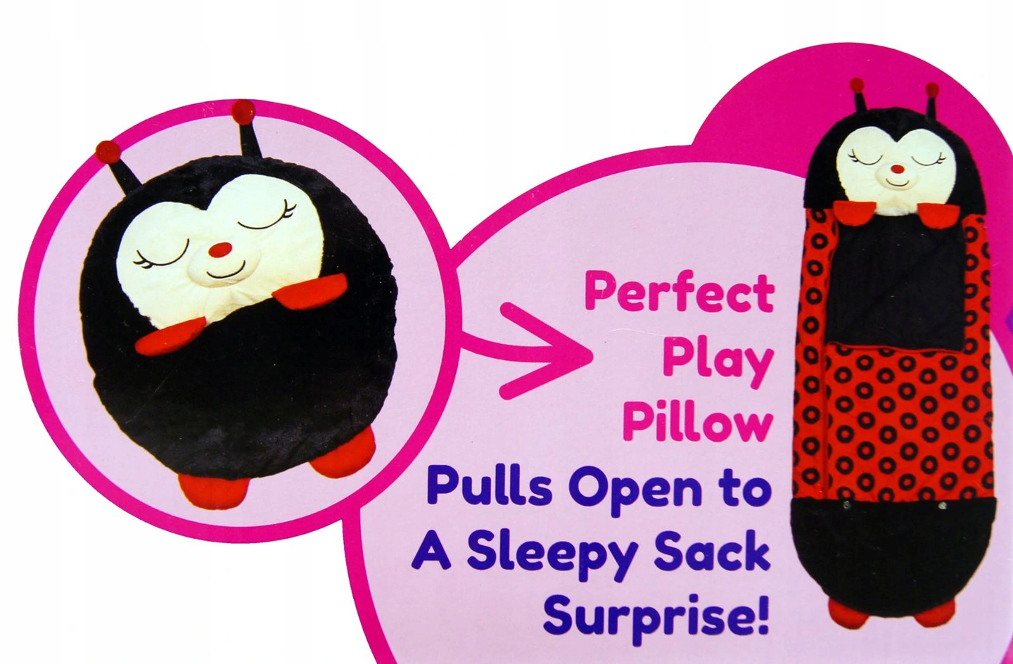 Спальний мішок дитячий Happy Nappers Bug 3в1 120 см (48a38e18) - фото 7