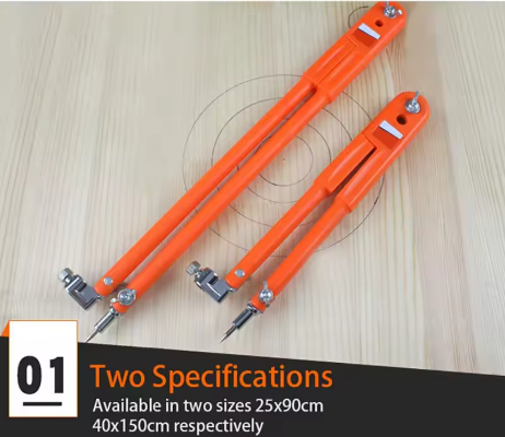 Циркуль розмічальний креслярський металевий 90/150 см (1005005860071395) - фото 2 Циркуль розмічальний креслярський металевий 90/150 см (1005005860071395) - фото 2