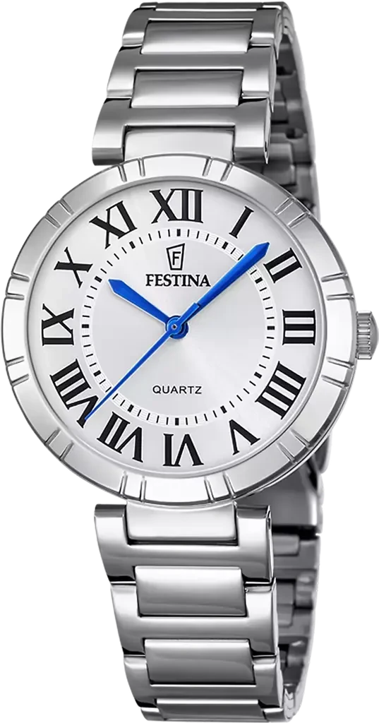Наручные часы женские Festina F16936/3 Mademoiselle со стальным корпусом WR 50 м и серебристым циферблатом