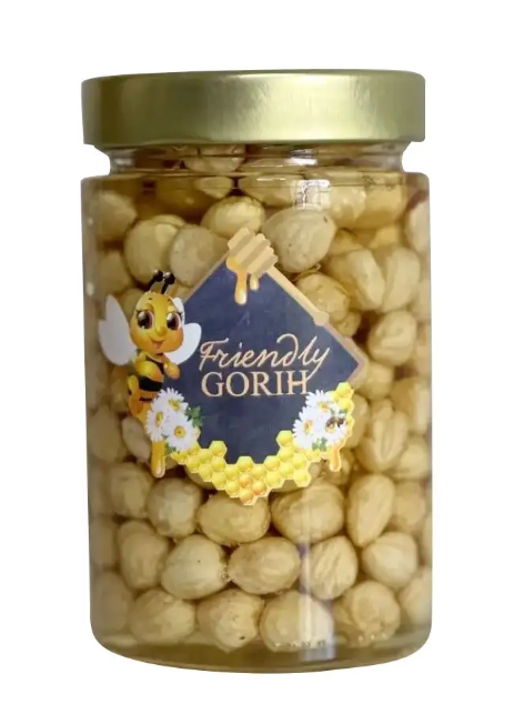 Фундук с акациевым медом 370 мл/450 г Фундук с акациевым медом 370 мл/450 г