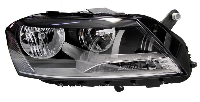 Фара передняя правая Volkswagen Passat B7 2010-2014 H7/H7 черная рамка (441-11G5RMLDEM2)