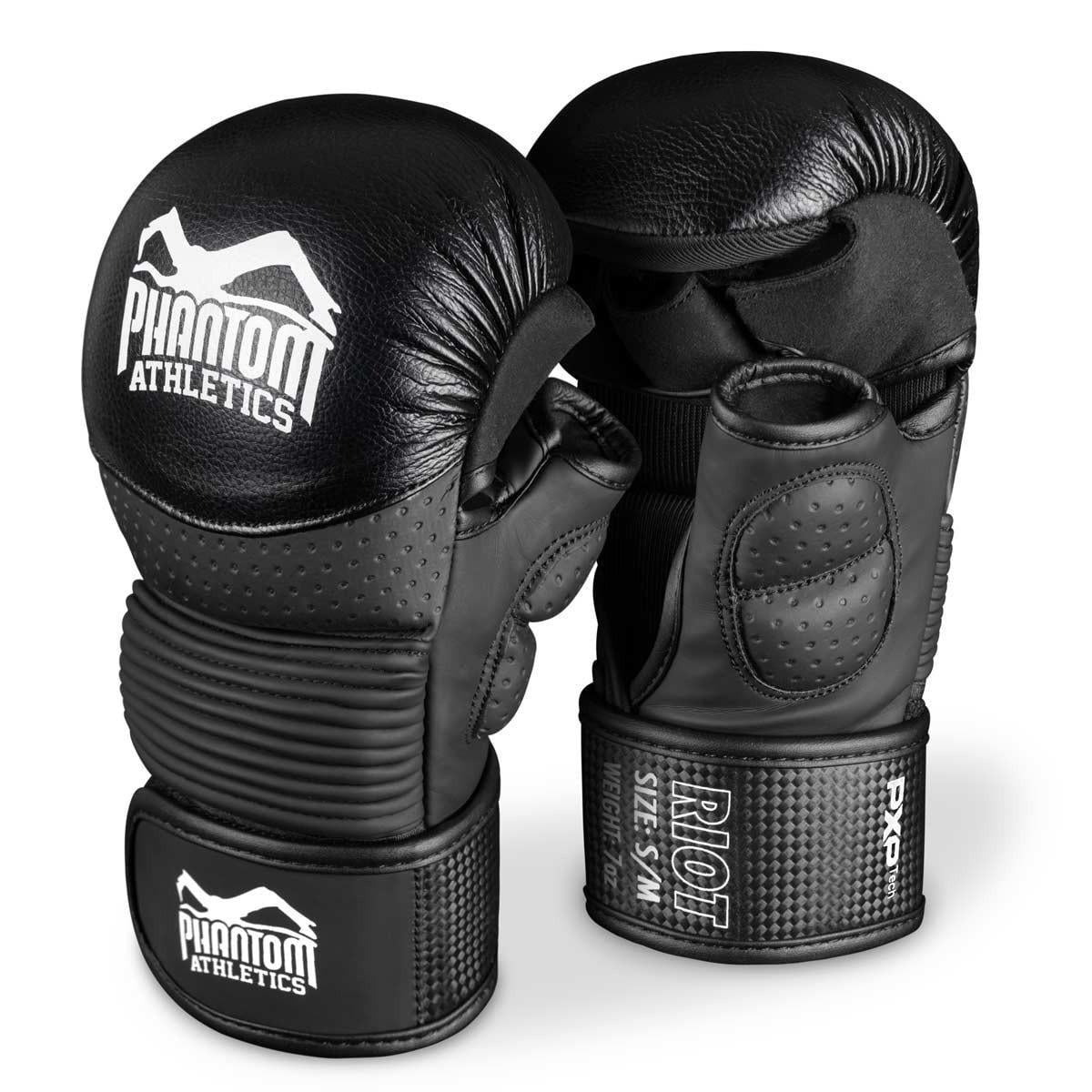 Перчатки для ММА Phantom RIOT Pro с капой S/M Black (3070021559)