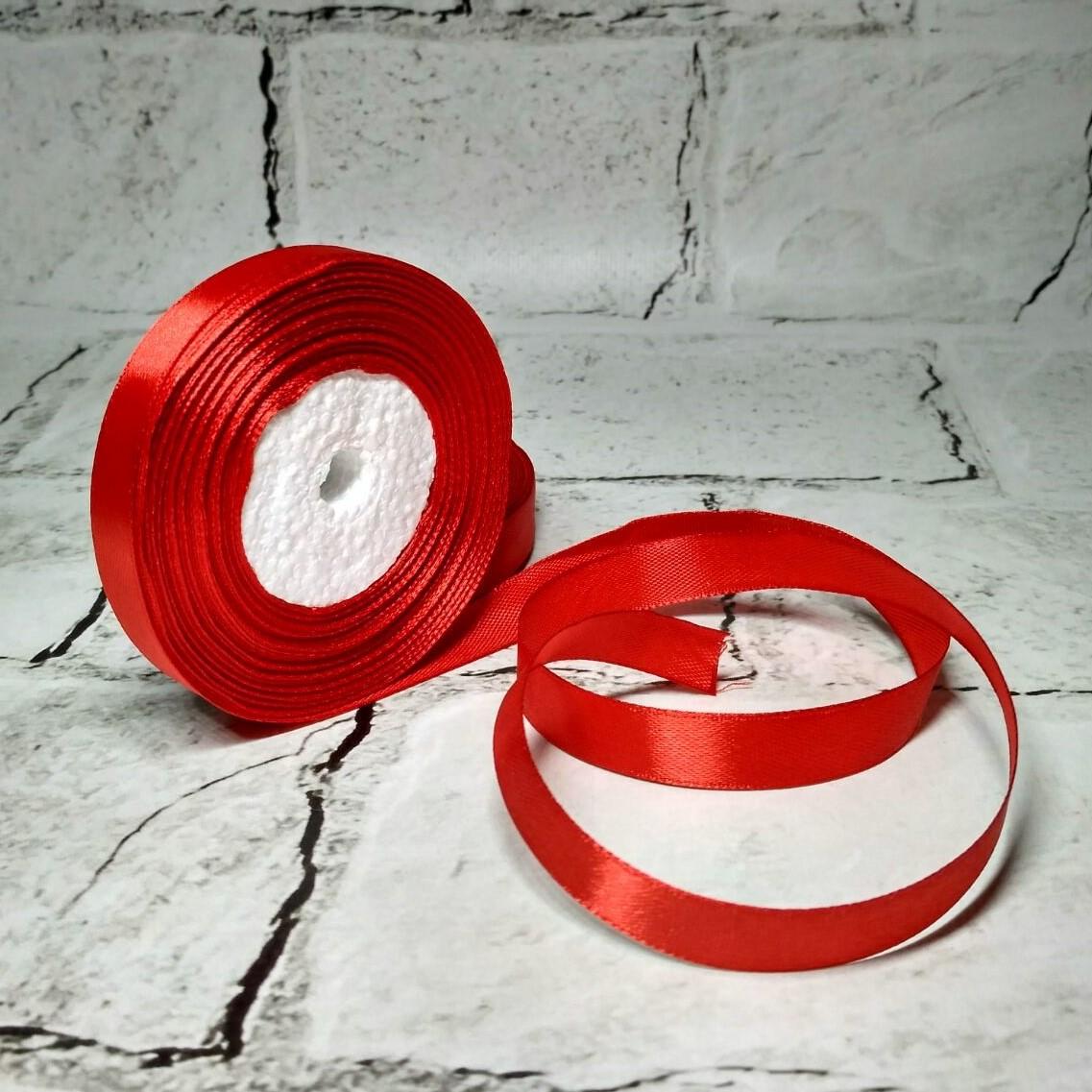 Стрічка атласна 2 см 23 м Червоний (25-5872)