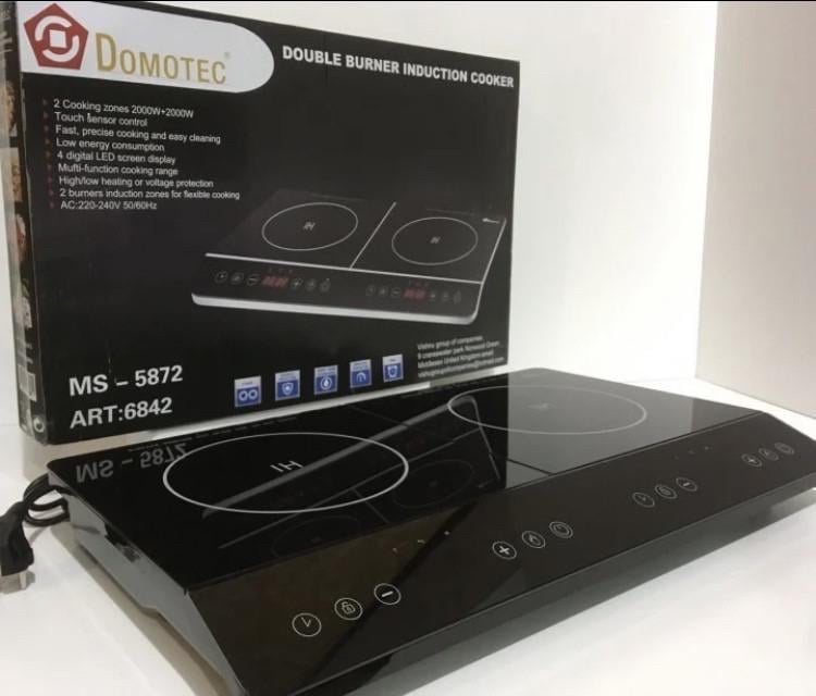 Плита настольная Domotec MS-5872 электрическая индукционная со стеклокерамической поверхностью 4000 Вт (21785594) - фото 2