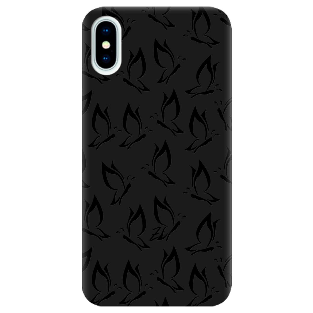 Силиконовый чехол Zorrov для Apple iPhone X - Butterfly (10290050153033594)