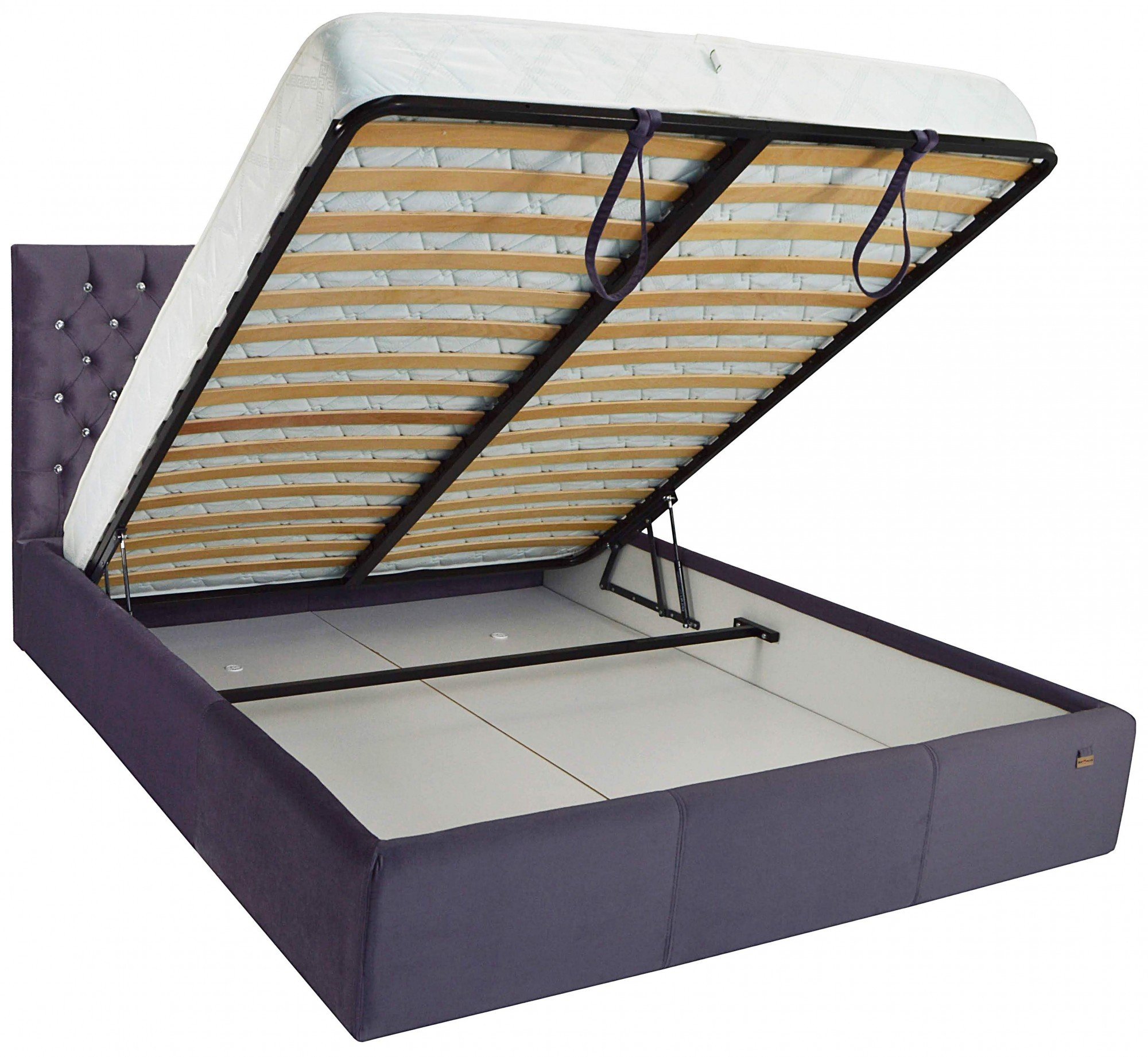 Кровать с подъемным механизмом Cambridge Comfort Missoni 022 С1 140х190 см Фиолетовый - фото 5 Кровать с подъемным механизмом Cambridge Comfort Missoni 022 С1 140х190 см Фиолетовый - фото 5