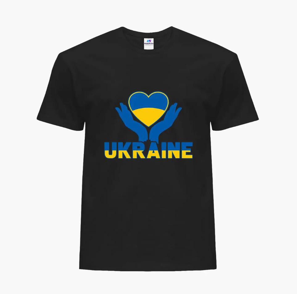 Футболка мужская "Украина" L Черный (9223-3687-2)