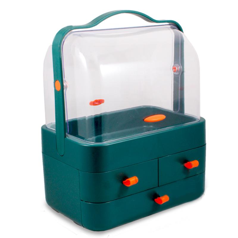 Органайзер для косметики настільний Зелений (7495)