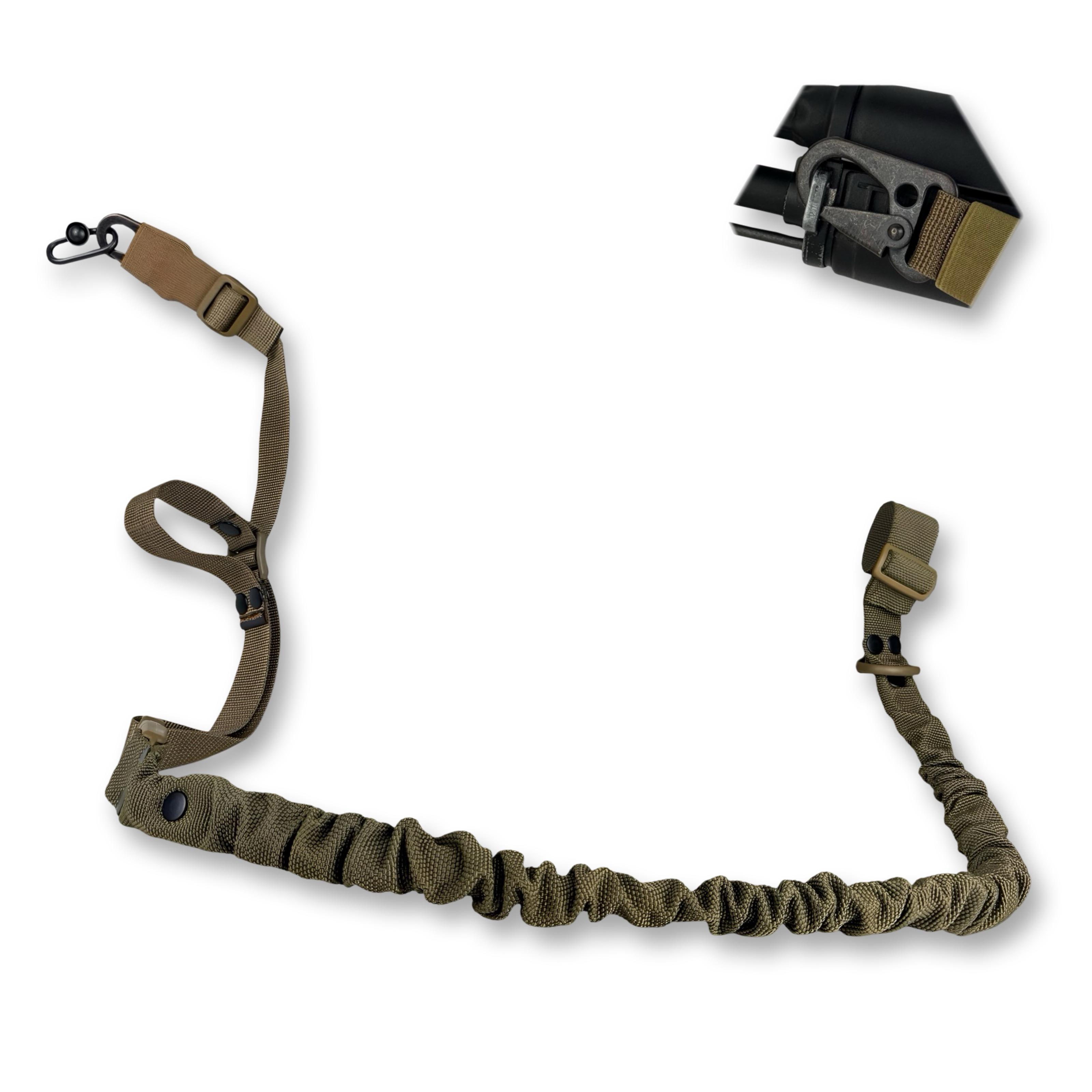 Ремень оружейный одно/двухточечный эластичный Ragnarok FORSETI Койот - фото 2