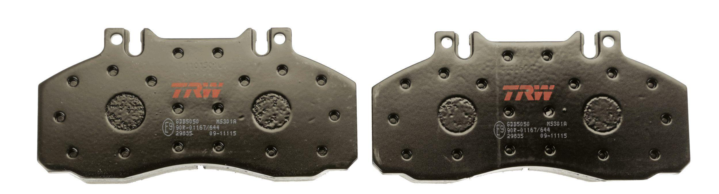 Комплект тормозных накладок для дисковых тормозов TRW GDB5050
