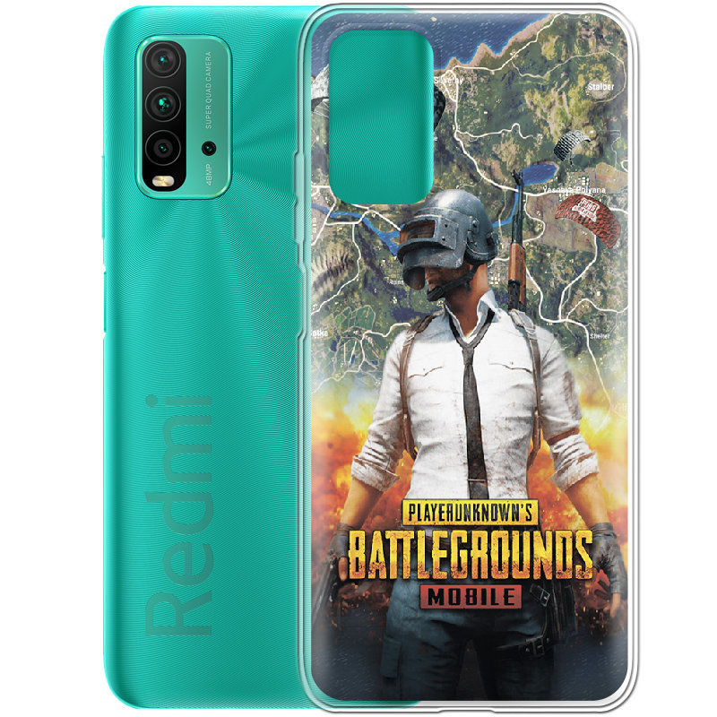 Чохол BoxFace Xiaomi Redmi 9T PUBG Mobile Прозорий силікон (41685-up2309-41685) - фото 2