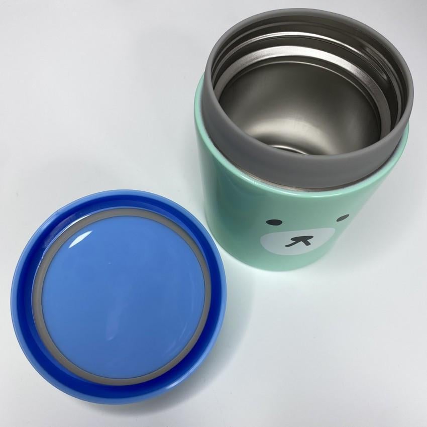 Термос харчовий дитячий A-PLUS 1665 нержавіюча сталь з пластиковою ложкою 350 мл Бірюзовий (1991343529) - фото 4 Термос харчовий дитячий A-PLUS 1665 нержавіюча сталь з пластиковою ложкою 350 мл Бірюзовий (1991343529) - фото 4