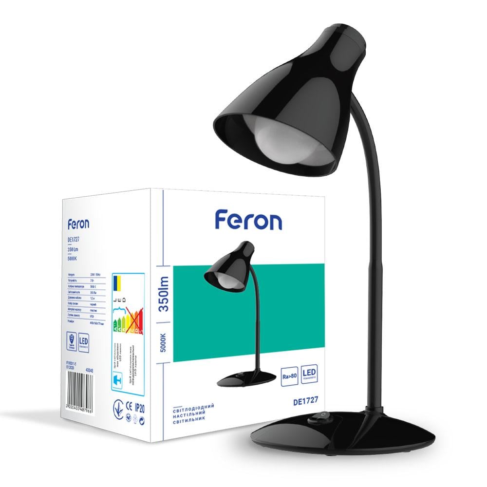 Світильник настільний світлодіодний Feron DE1727 Чорний