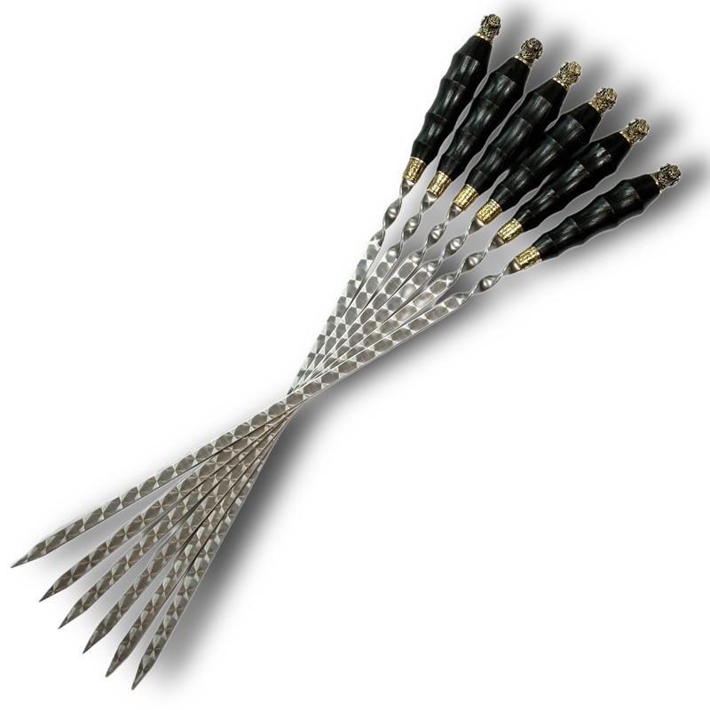 Шампура с деревянной ручкой Gorillas BBQ Баран 6 шт. (SKK64)