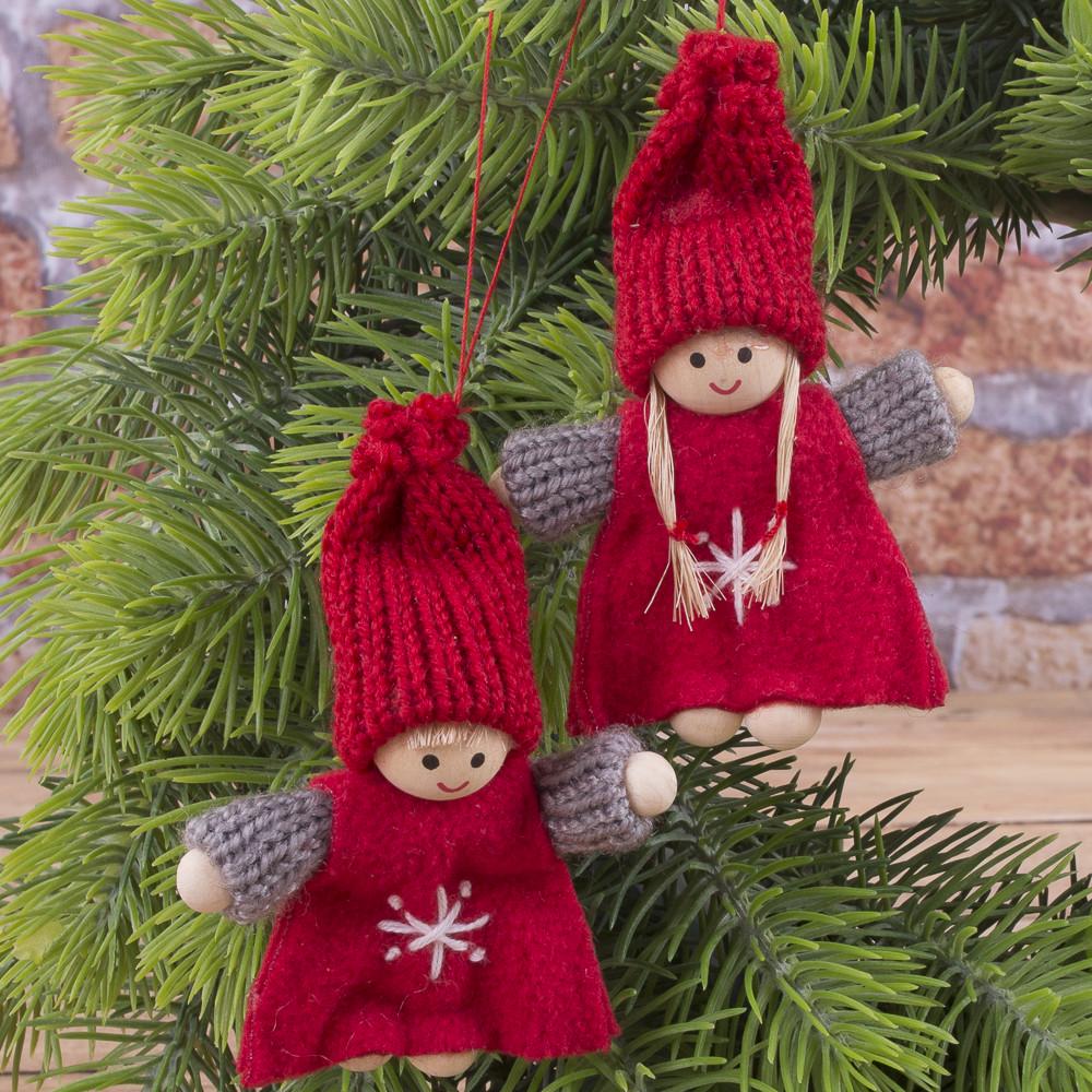 Подвеска мягкая Дети 2 шт. Красный (2711)