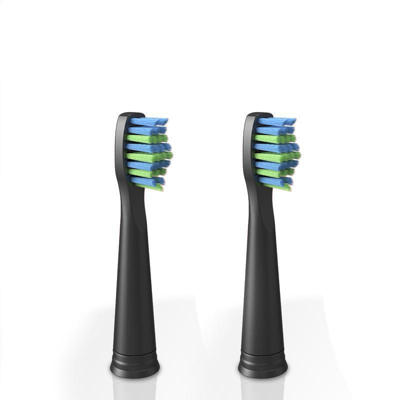 Змінні насадки для зубної щітки Seago 010-8 Replacement Heads 2 шт. Чорний (4789)