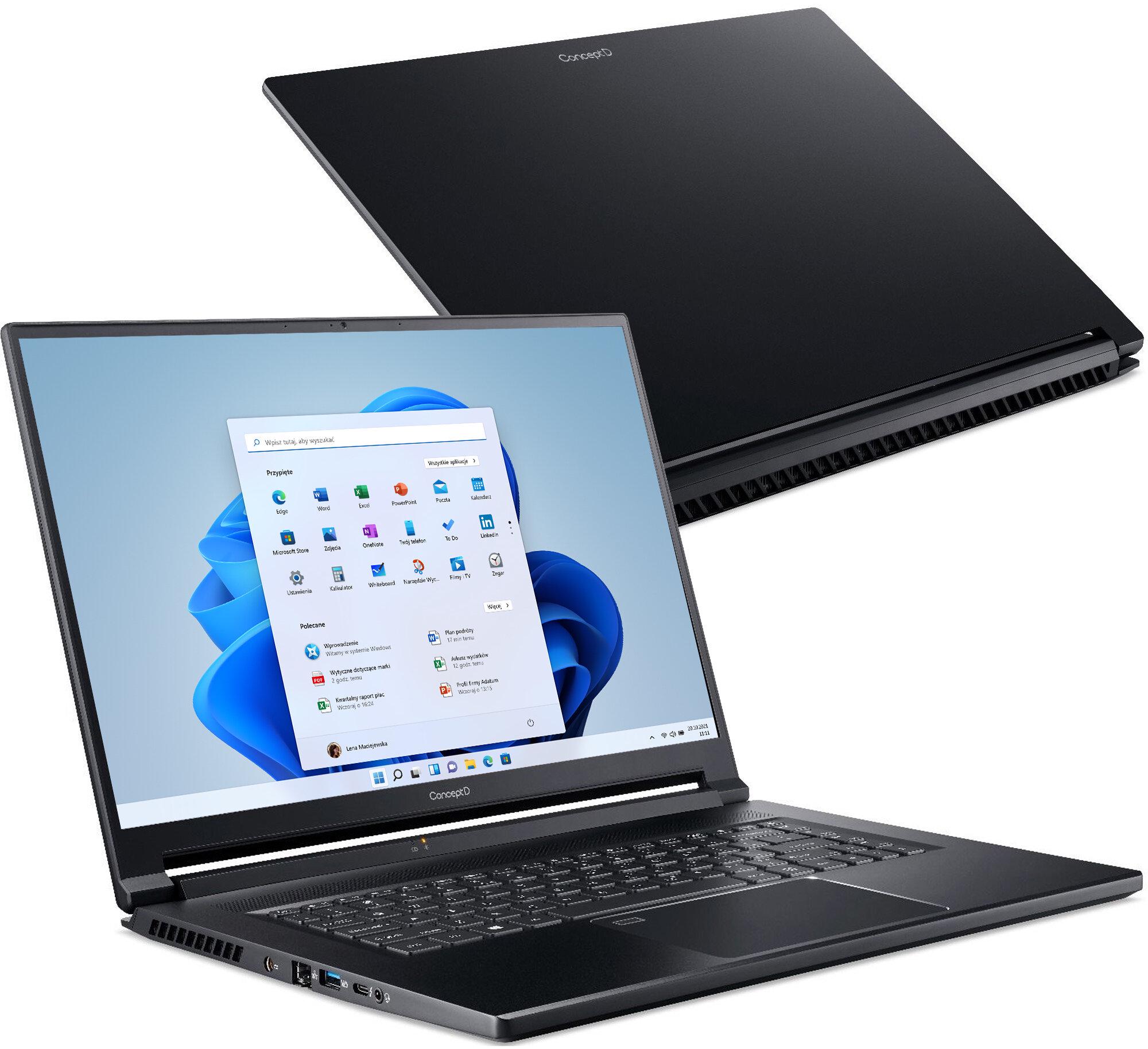 Ноутбук Acer ConceptD 5 CN516-72P 16" IPS i7-11800H RAM 1TB SSD RTXA5000 Windows 10 Professional 16 Gb (NXC6BEP002) - фото 8