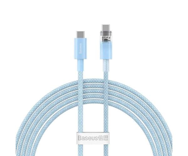 Кабель Data BASEUS Explorer Series Type-C to Type-C 100W 1 м Galaxy Blue