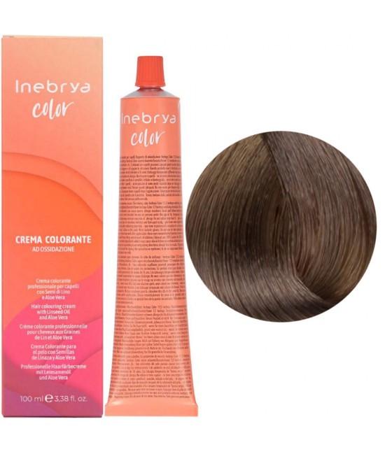 Крем-краска для волос INEBRYA Color с содержанием аммиака 100 мл 7 Русый чистый