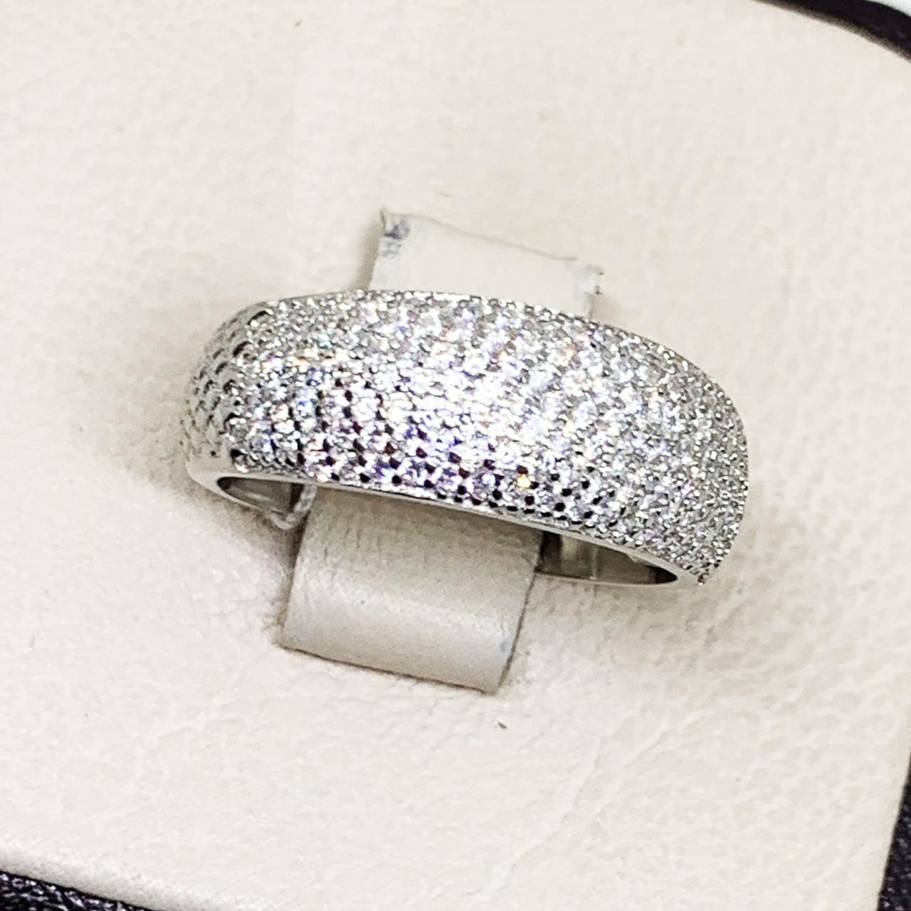 Кольцо серебряное с кубическим цирконием 4,36 г р. 18 (1675990977)