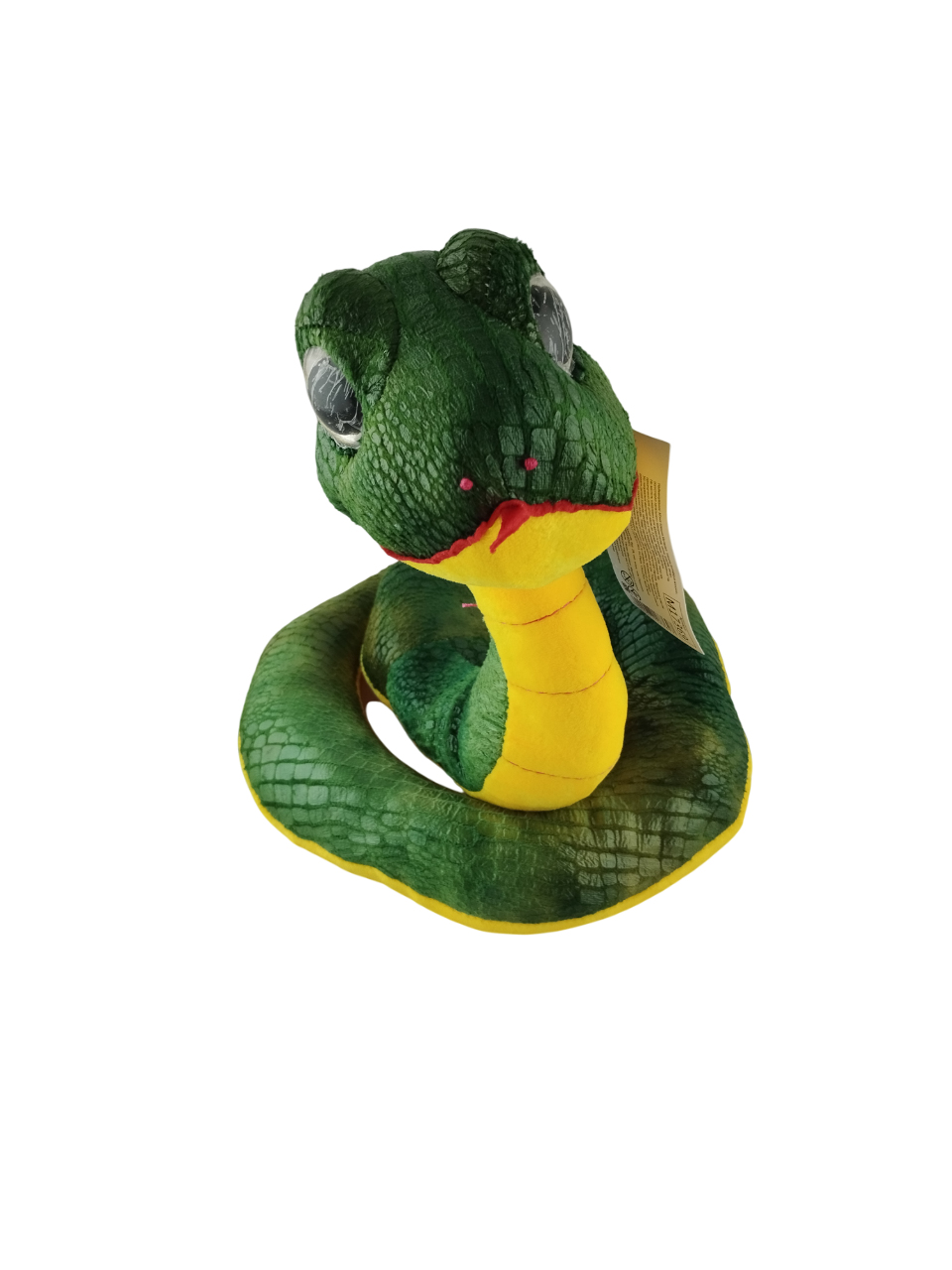 Мягкая игрушка Змея символ 2025 года 28 см Зеленый (000059) - фото 3