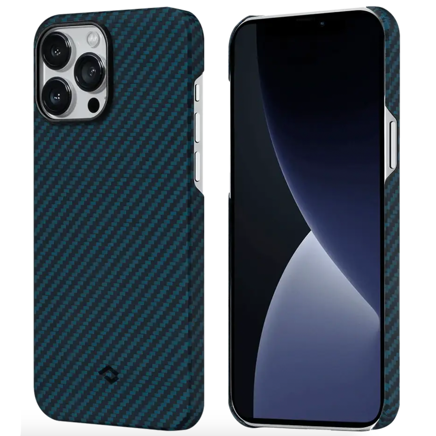 Чехол-накладка Pitaka MagEZ Case 2 for iPhone 13 Pro, Twill Black/Blue (KI1308P)